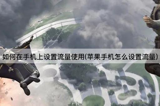 如何在手机上设置流量使用(苹果手机怎么设置流量)