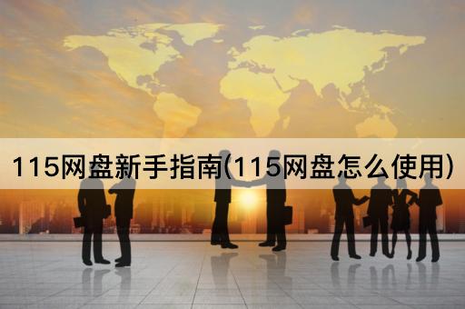 115网盘新手指南(115网盘怎么使用)