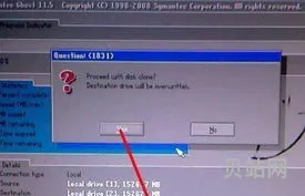 ghost硬盘对拷图解教程(两个硬盘c盘对c盘克隆)