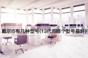 戴尔i5有几种型号(13代i5哪个型号最好)